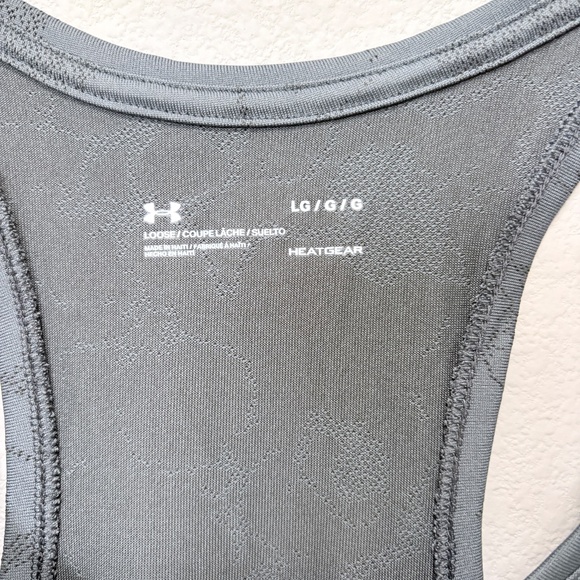 Under Armour Racerback Tank - Gray, L - Picture 3 of 5